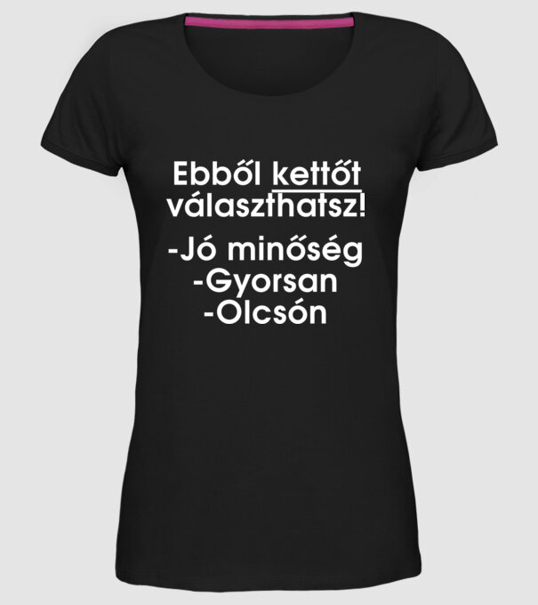  minta fekete pólón