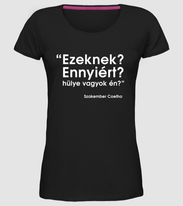  minta fekete pólón