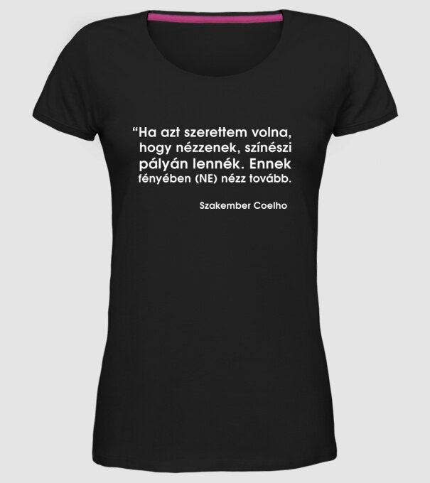  minta fekete pólón