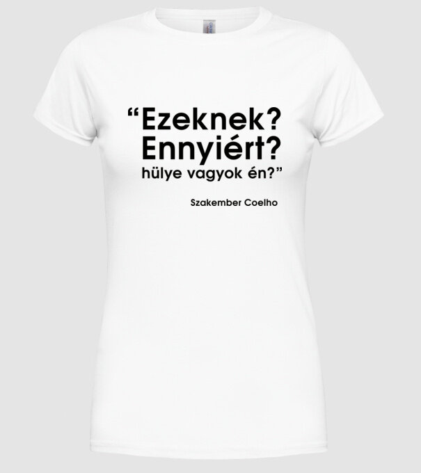  minta fehér pólón