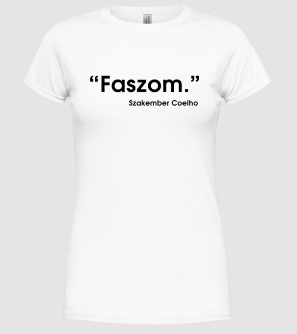  minta fehér pólón