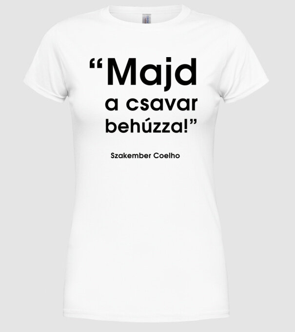  minta fehér pólón