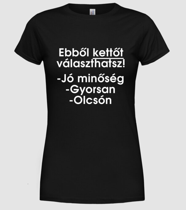  minta fekete pólón