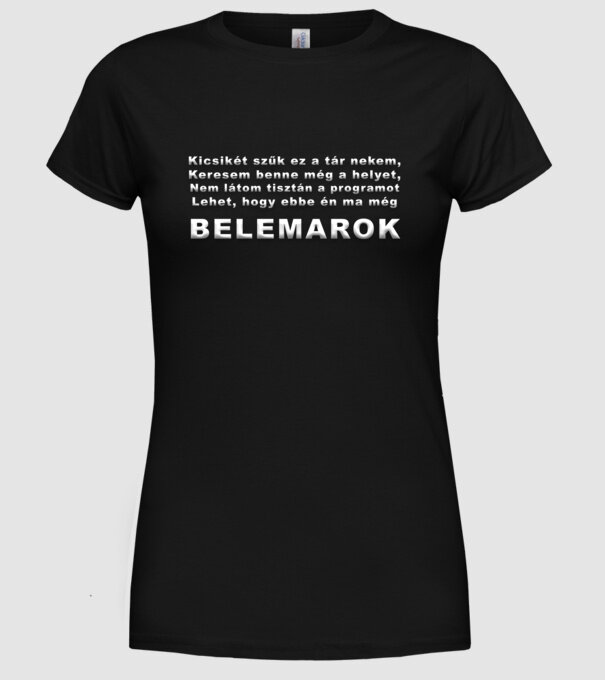  minta fekete pólón