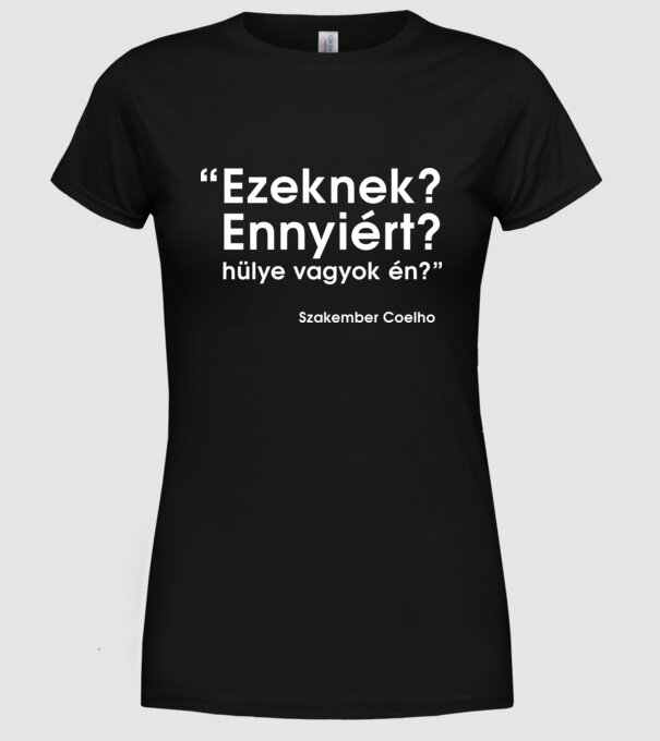  minta fekete pólón