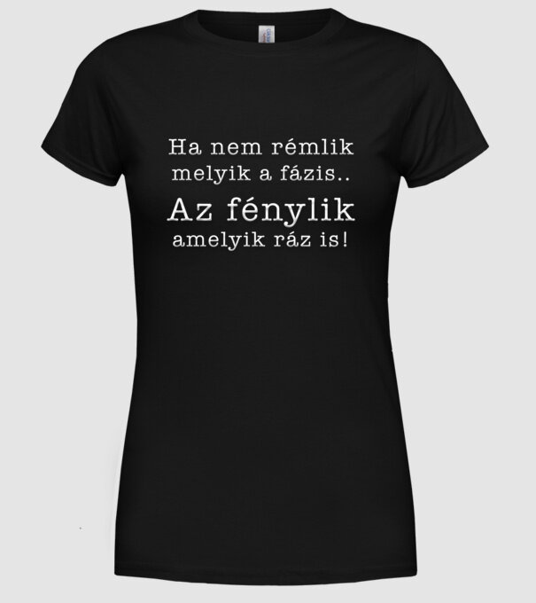  minta fekete pólón