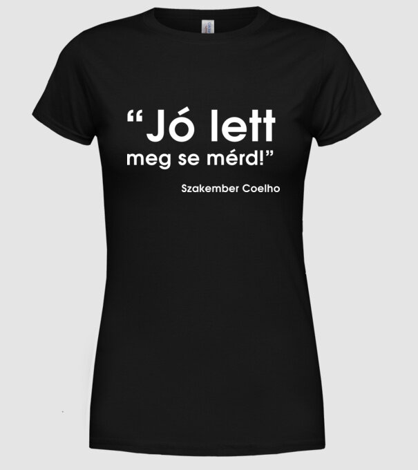  minta fekete pólón