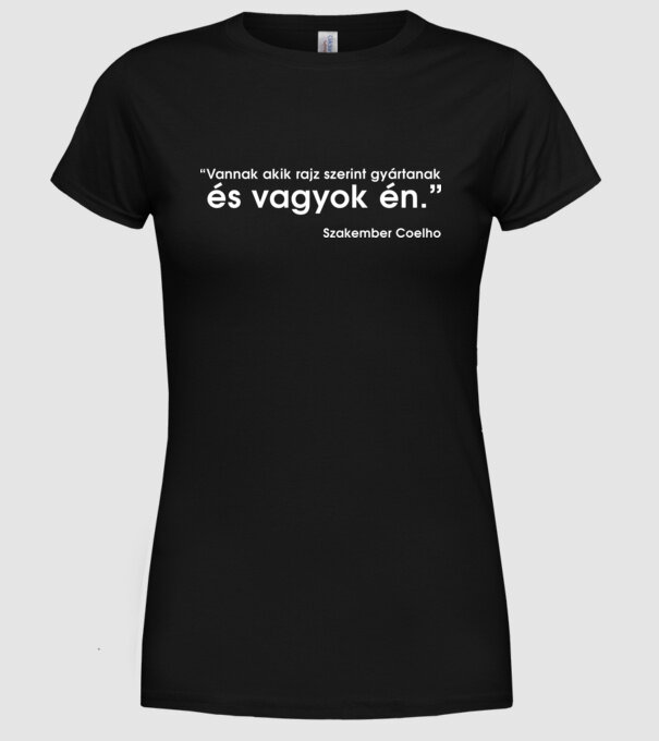  minta fekete pólón