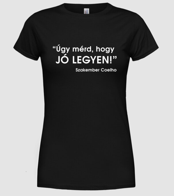  minta fekete pólón