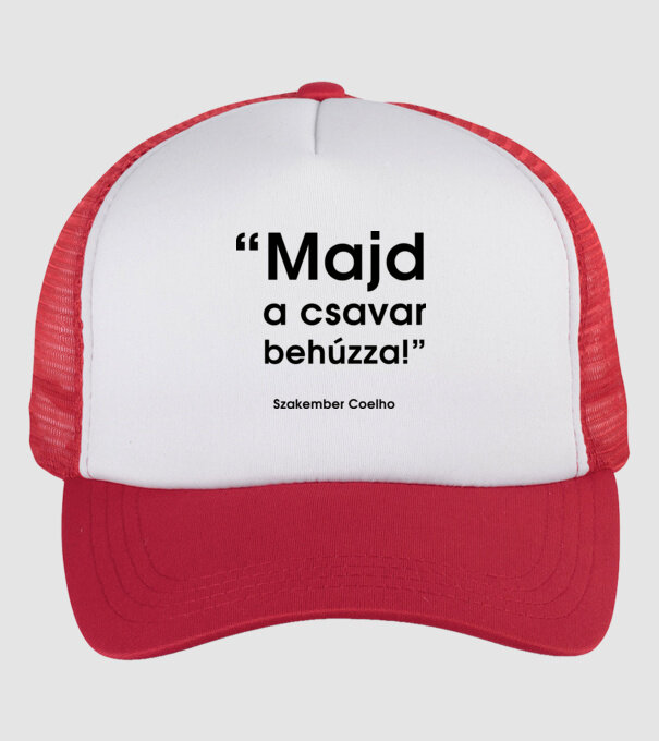  minta fehér/piros pólón