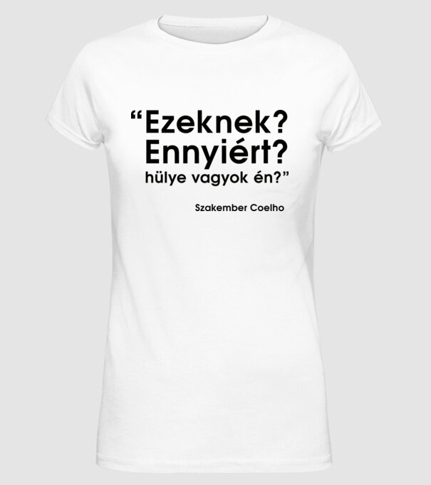  minta fehér pólón