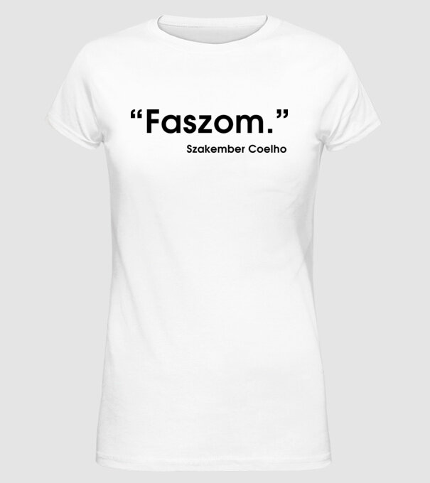  minta fehér pólón