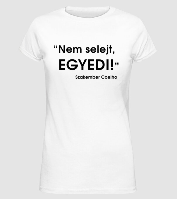  minta fehér pólón