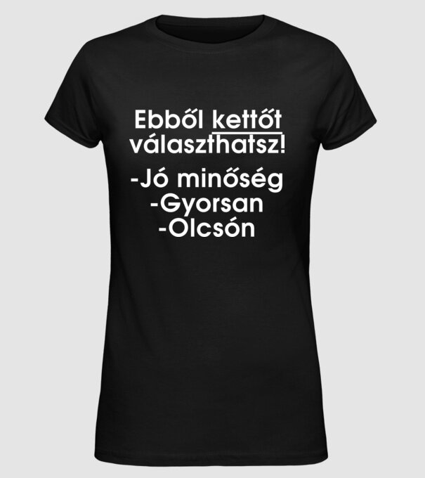  minta fekete pólón
