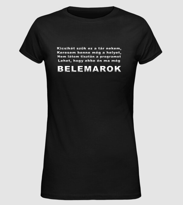  minta fekete pólón