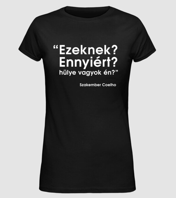  minta fekete pólón