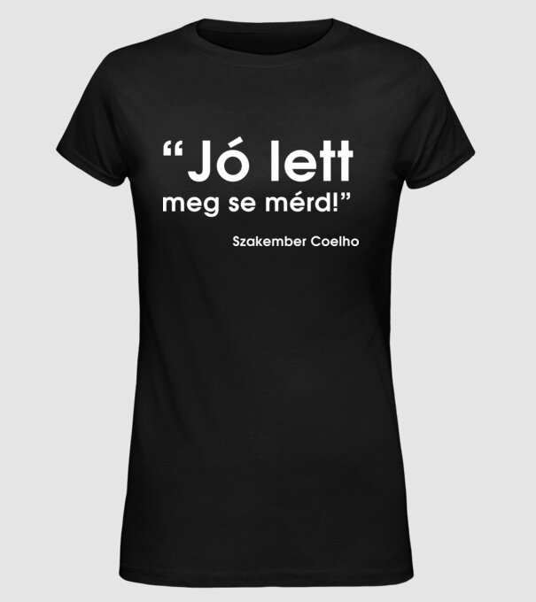  minta fekete pólón