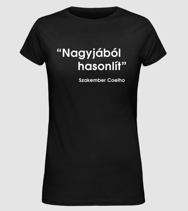  minta fekete pólón
