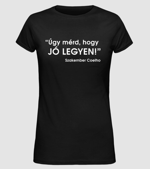  minta fekete pólón