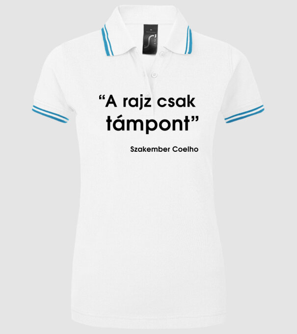  minta fehér pólón