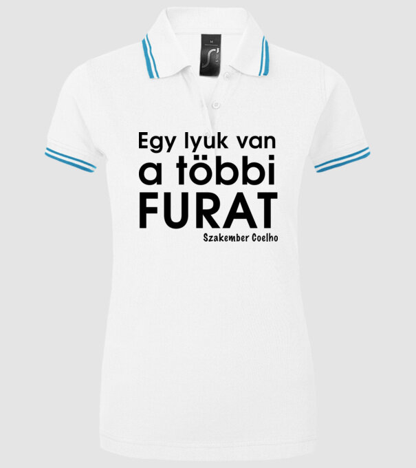  minta fehér pólón
