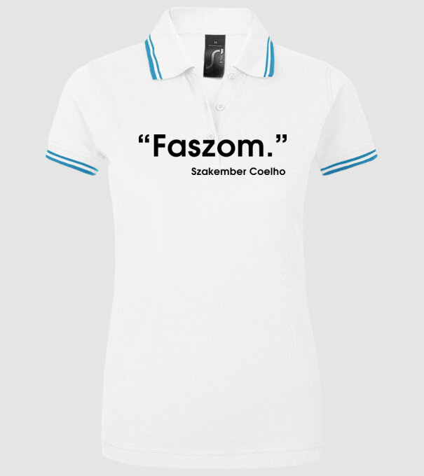  minta fehér pólón