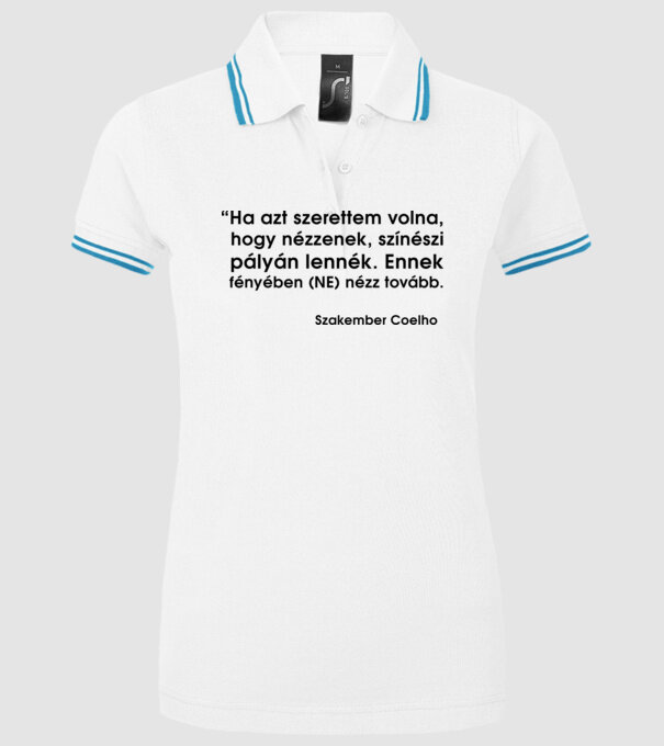  minta fehér pólón