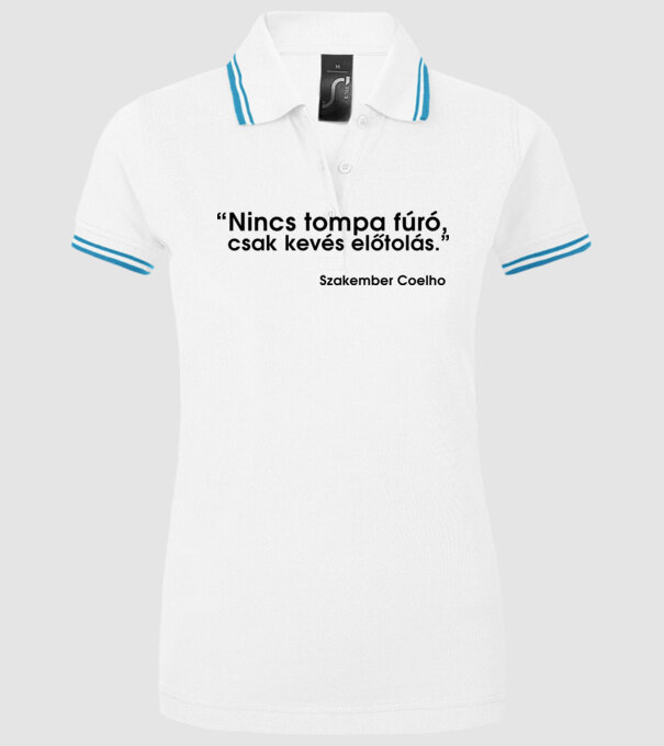  minta fehér pólón