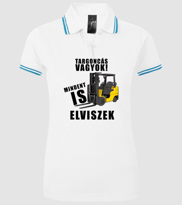  minta fehér pólón