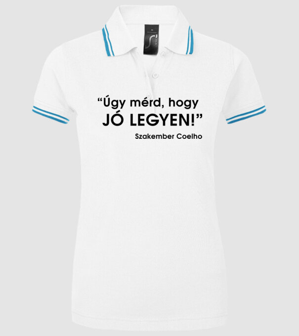 minta fehér pólón