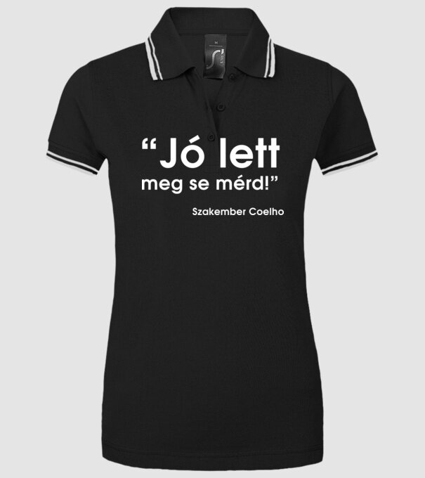  minta fekete pólón