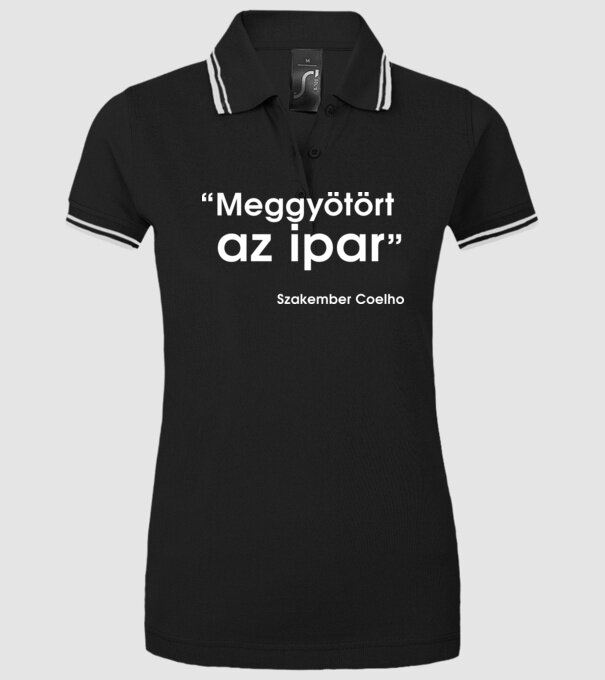  minta fekete pólón