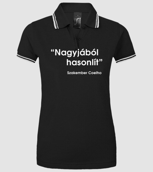  minta fekete pólón