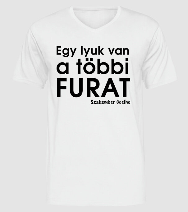  minta fehér pólón