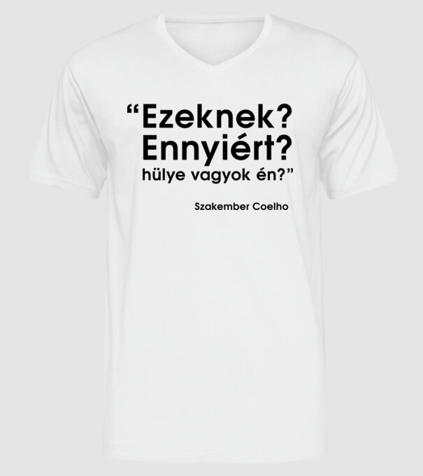  minta fehér pólón