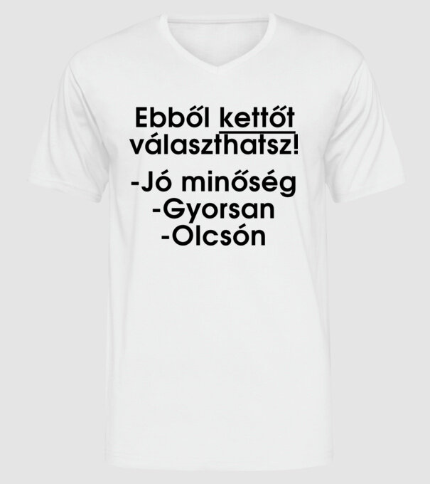  minta fehér pólón