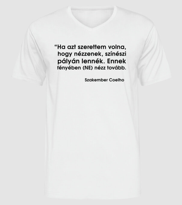  minta fehér pólón