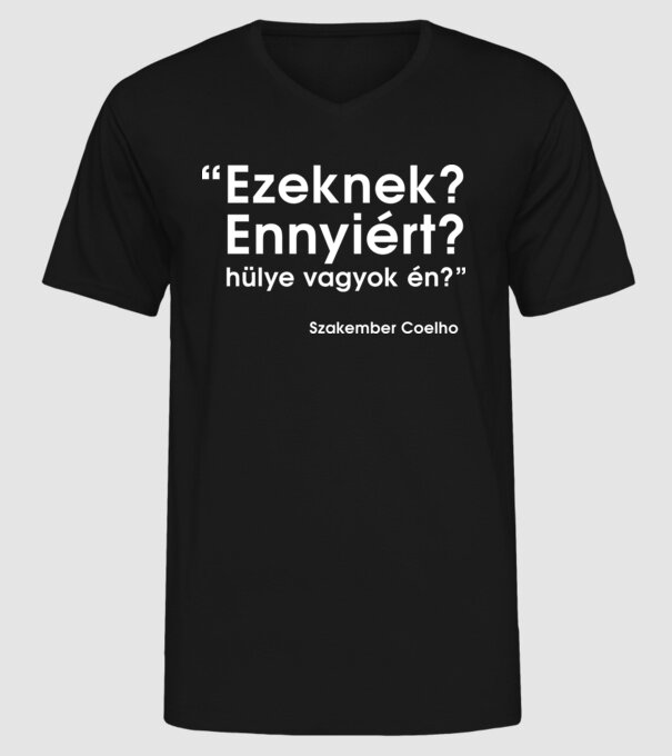  minta fekete pólón