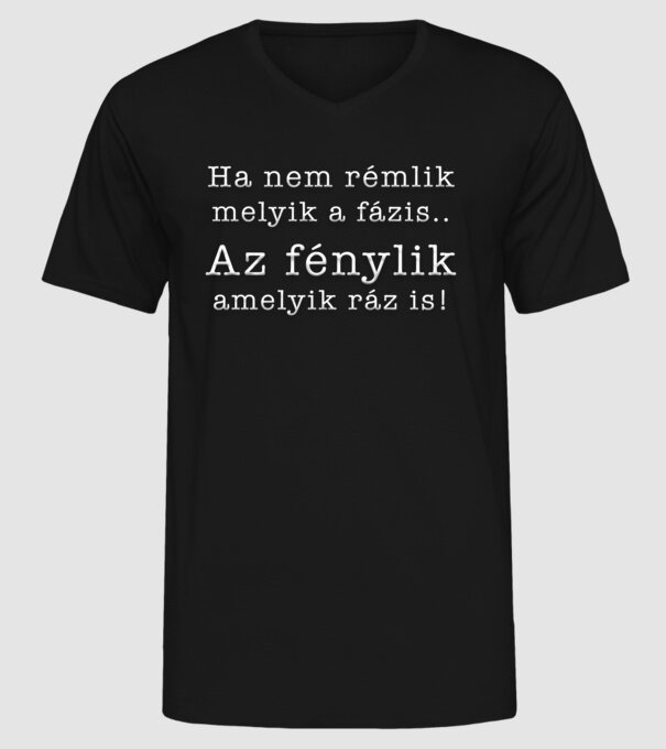  minta fekete pólón