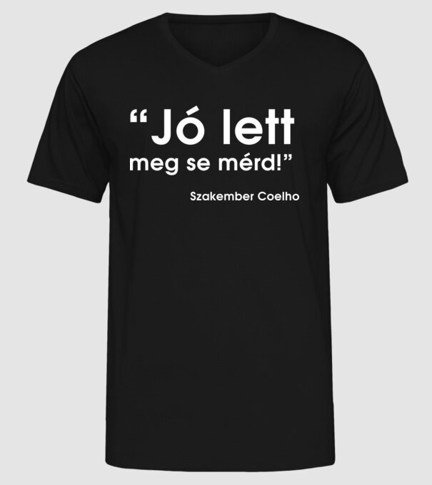  minta fekete pólón