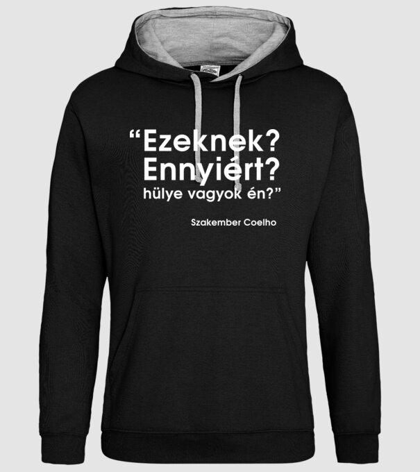  minta fekete pólón