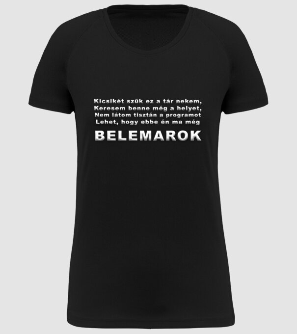 minta fekete pólón