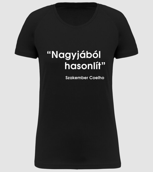  minta fekete pólón