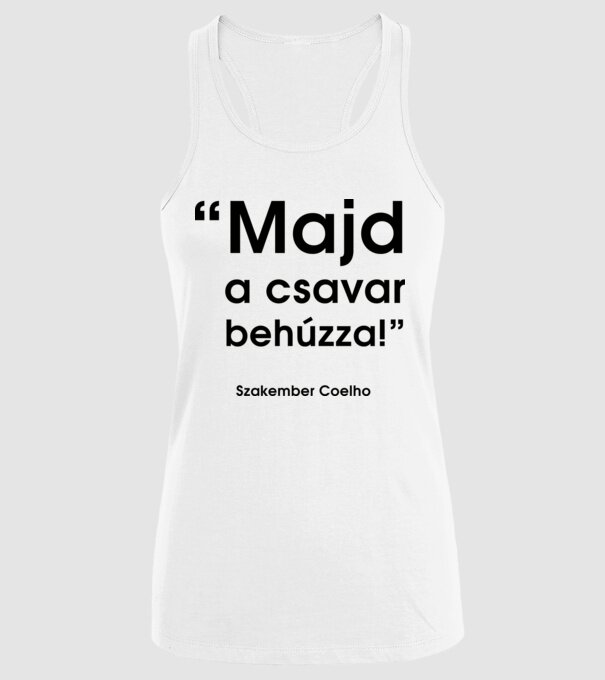  minta fehér pólón