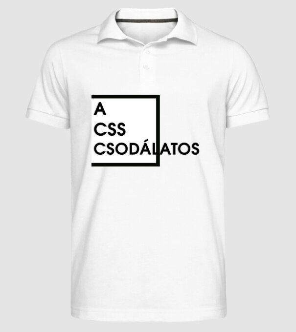  minta fehér pólón