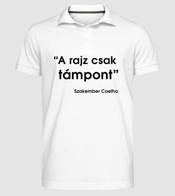  minta fehér pólón