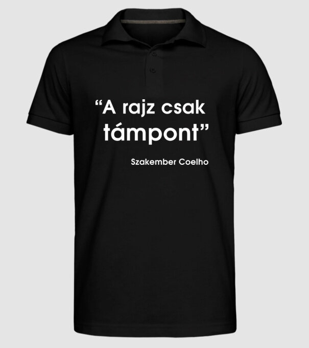  minta fekete pólón