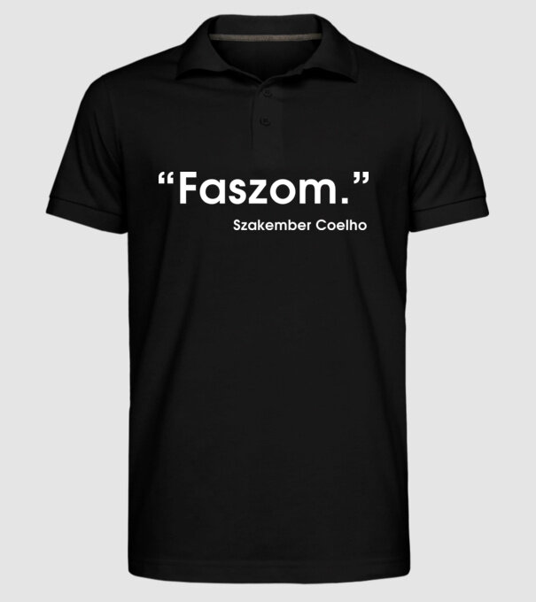  minta fekete pólón