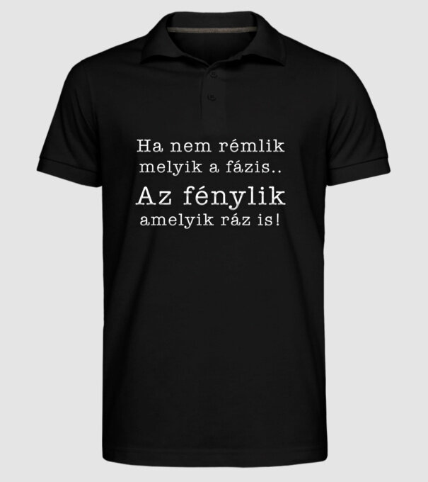  minta fekete pólón