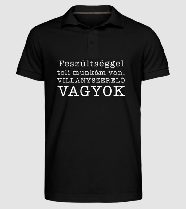  minta fekete pólón